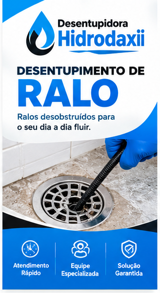 Desentupimento de ralo em Uberlândia MG