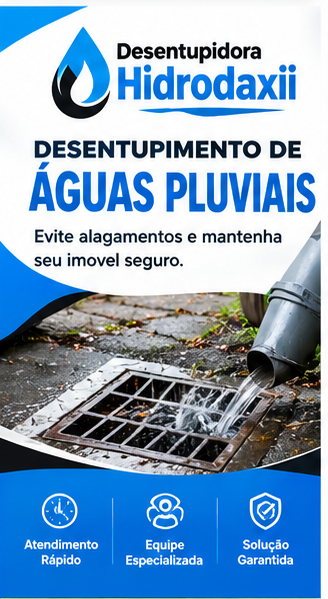 Desentupimento de águas pluviais em Uberlândia MG