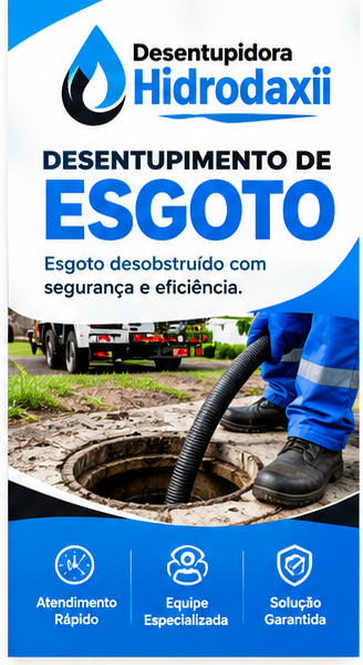 Desentupimento de esgoto em Uberlândia MG
