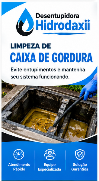 Limpeza de caixa de gordura em Uberlândia MG